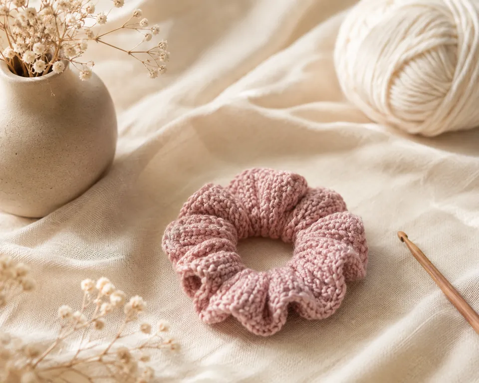 Hæklet scrunchie