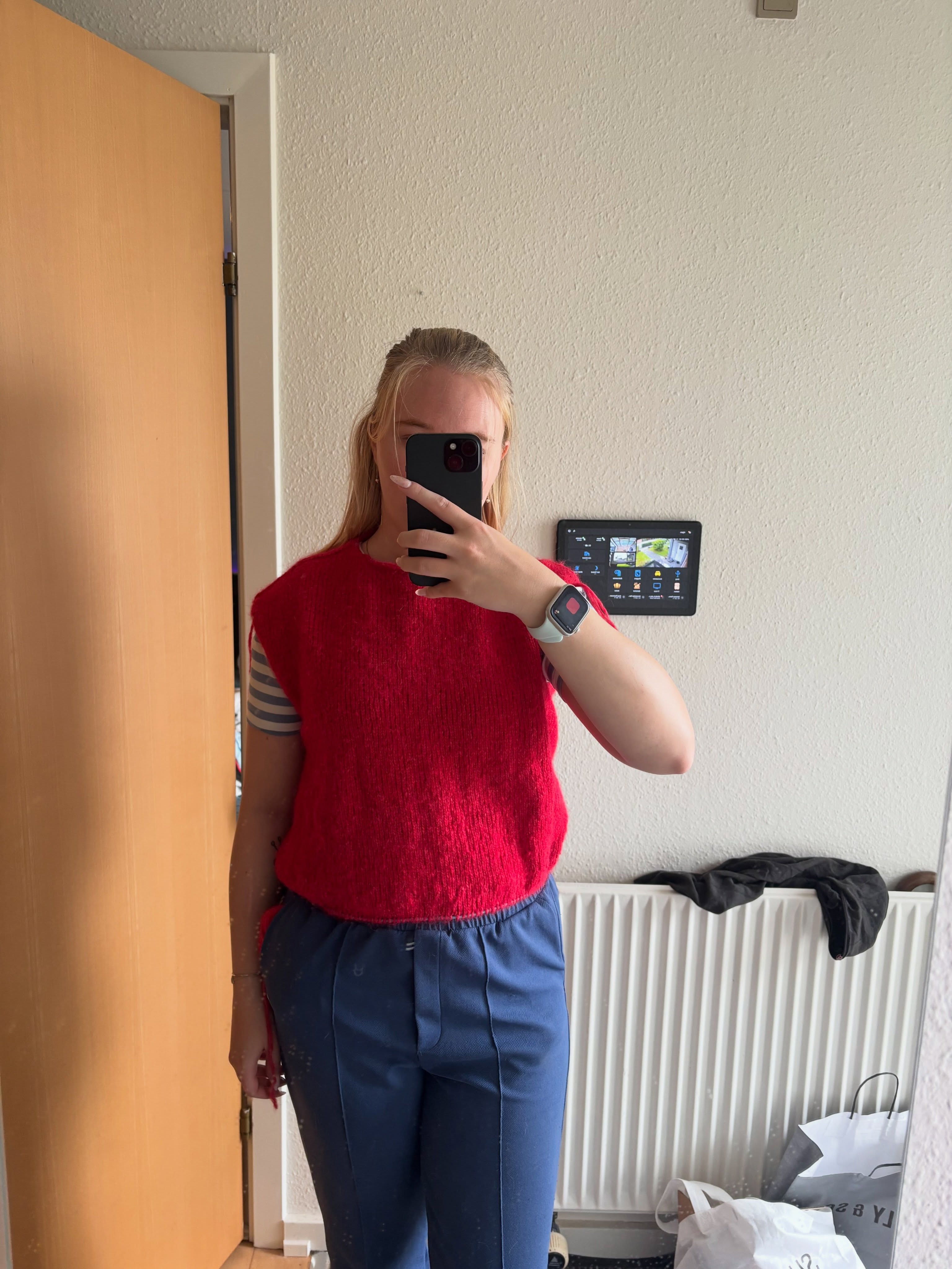 WIP Wednesday 🧶🍓 Still on the needles, but enjoying the process. Currently knitting t...