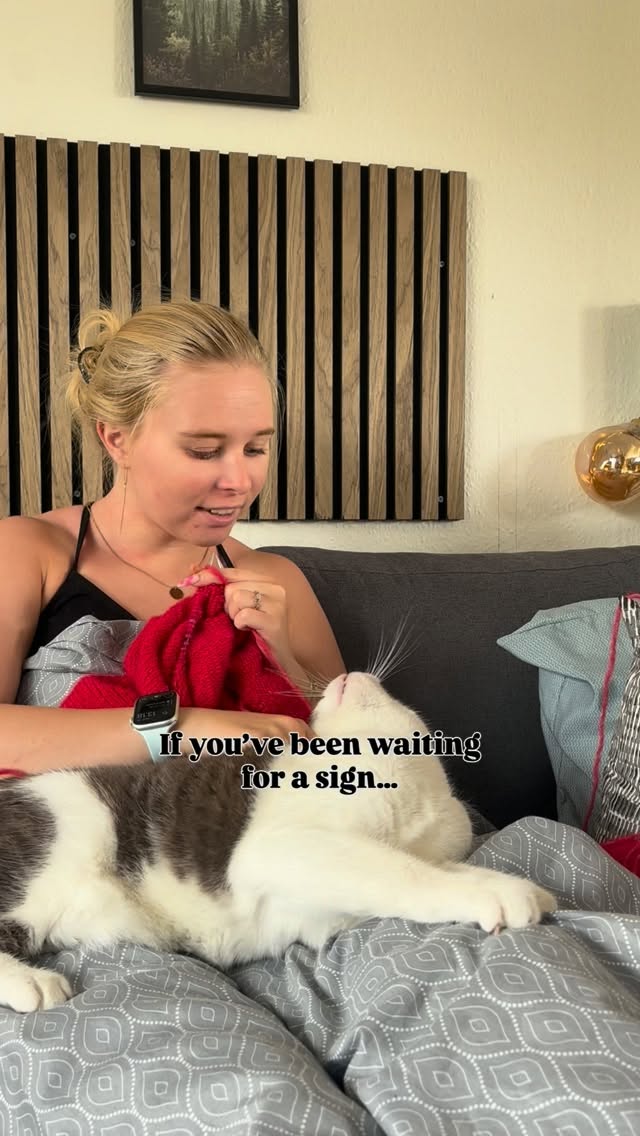 If you’ve been waiting for a sign to start knitting… this is it! 🧶💗✨

A little yarn, ...