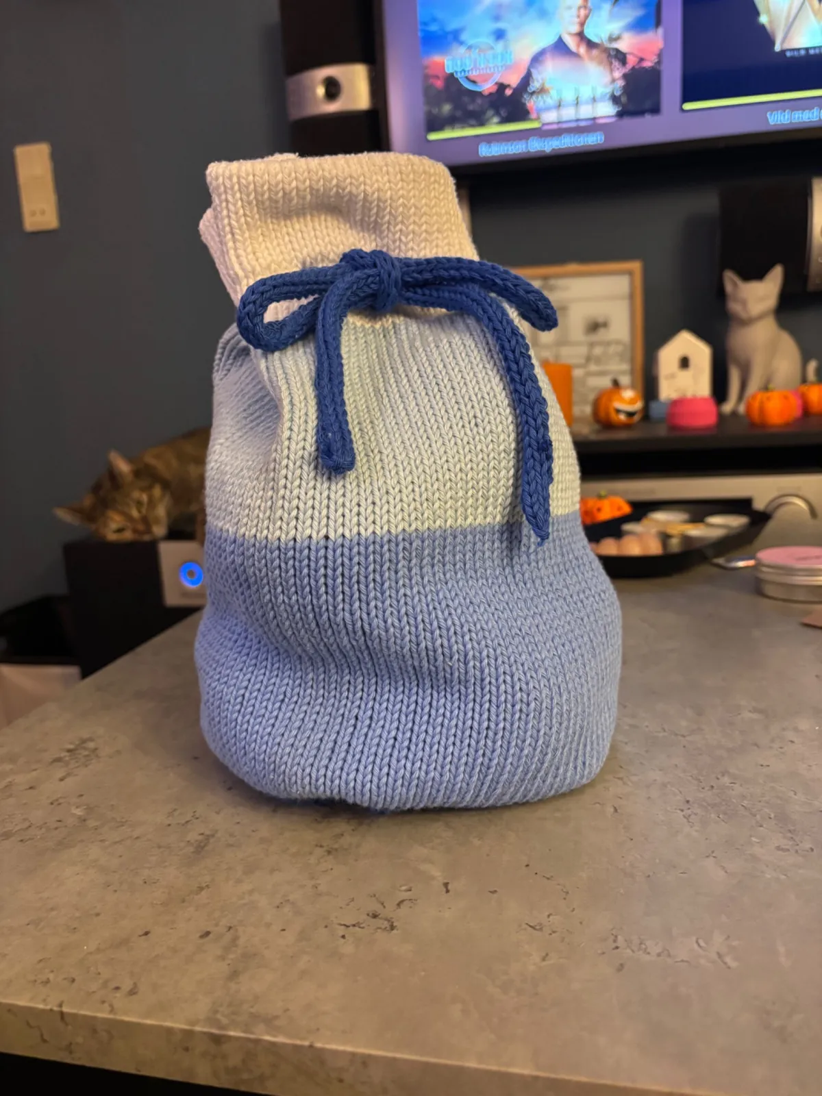 Min færdige blå Easy Project Bag