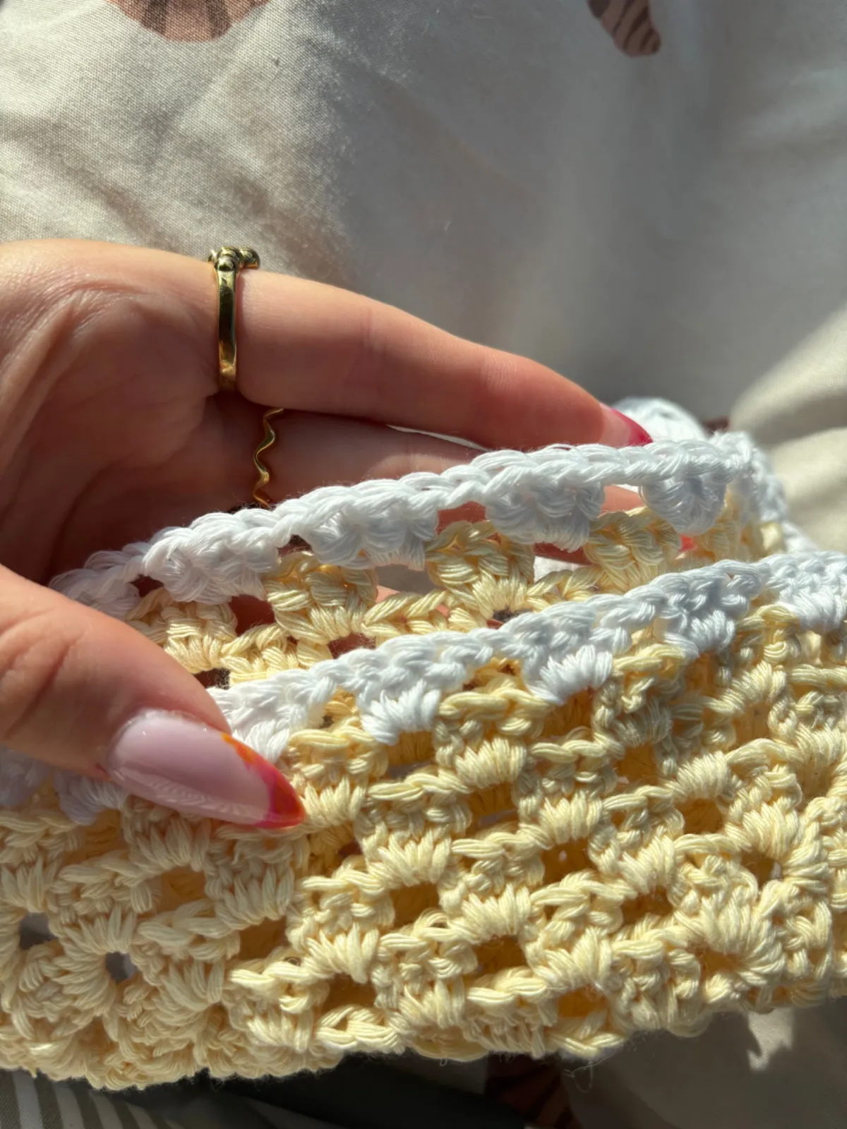Detaljer tæt på – Arctic Squares Blanket